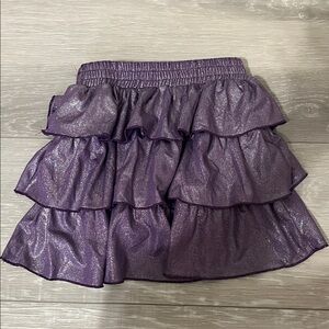 Shimmering Purple Tiered Skort